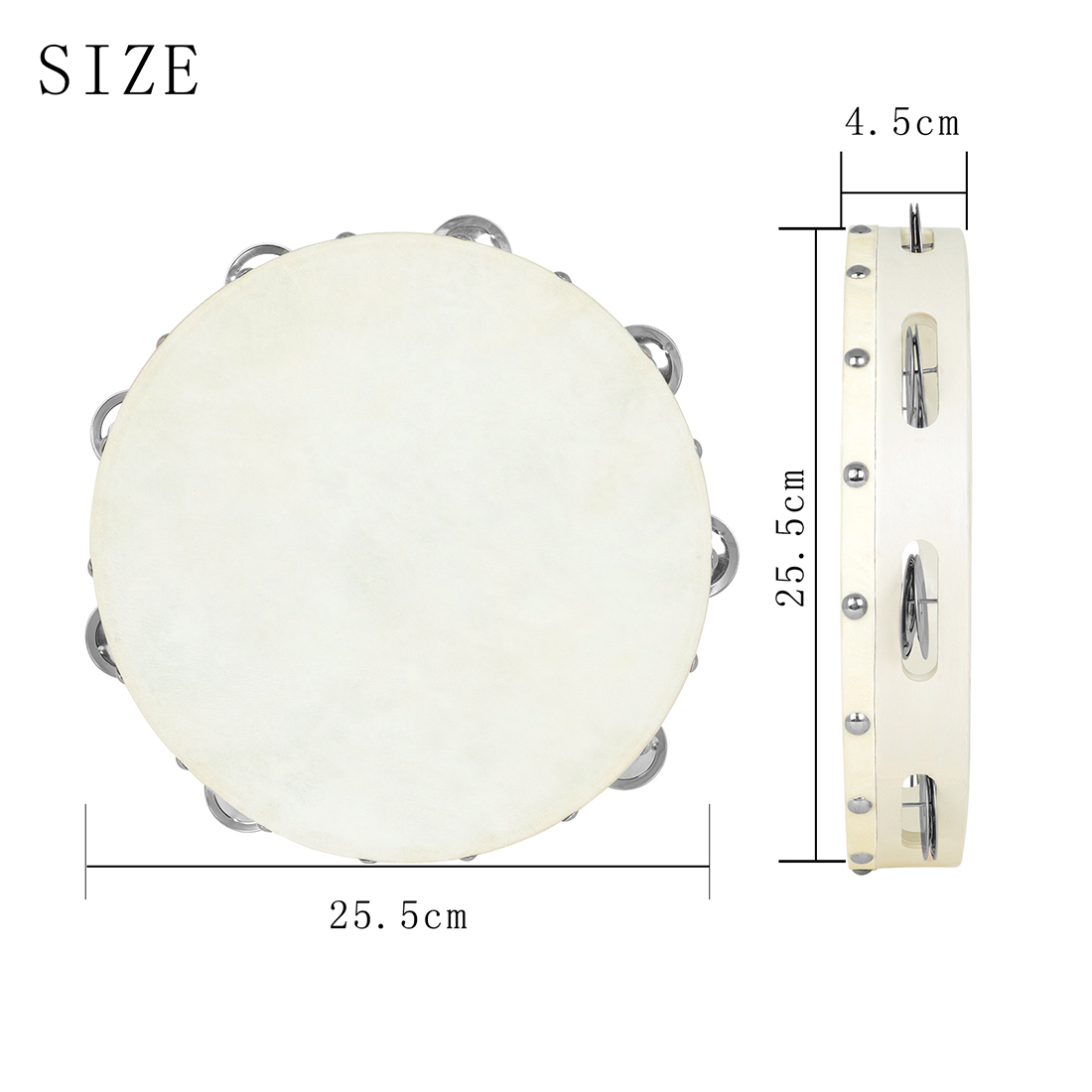 10 Inch Tambourine Hand Crank  - огляд і ціна Musical Instrument Harmonium