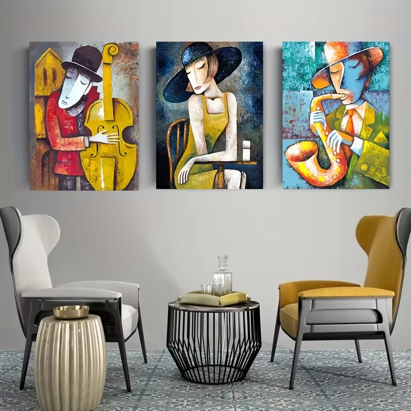Abstract Picasso Artwork Man P - огляд і ціна Picture Of Musical Instrument
