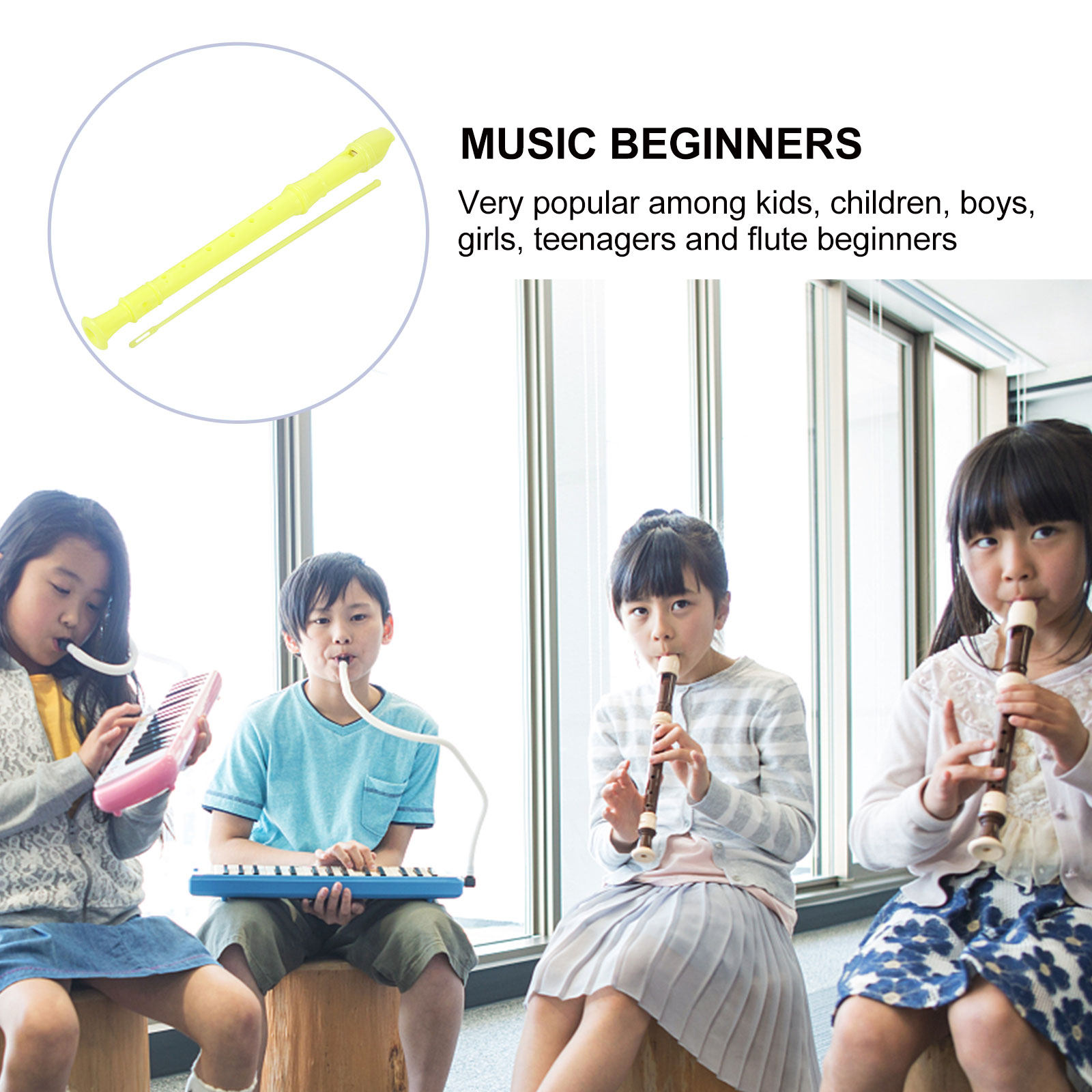 1Set Children Soprano Recorder - огляд і ціна Soprano Recorder Plastic