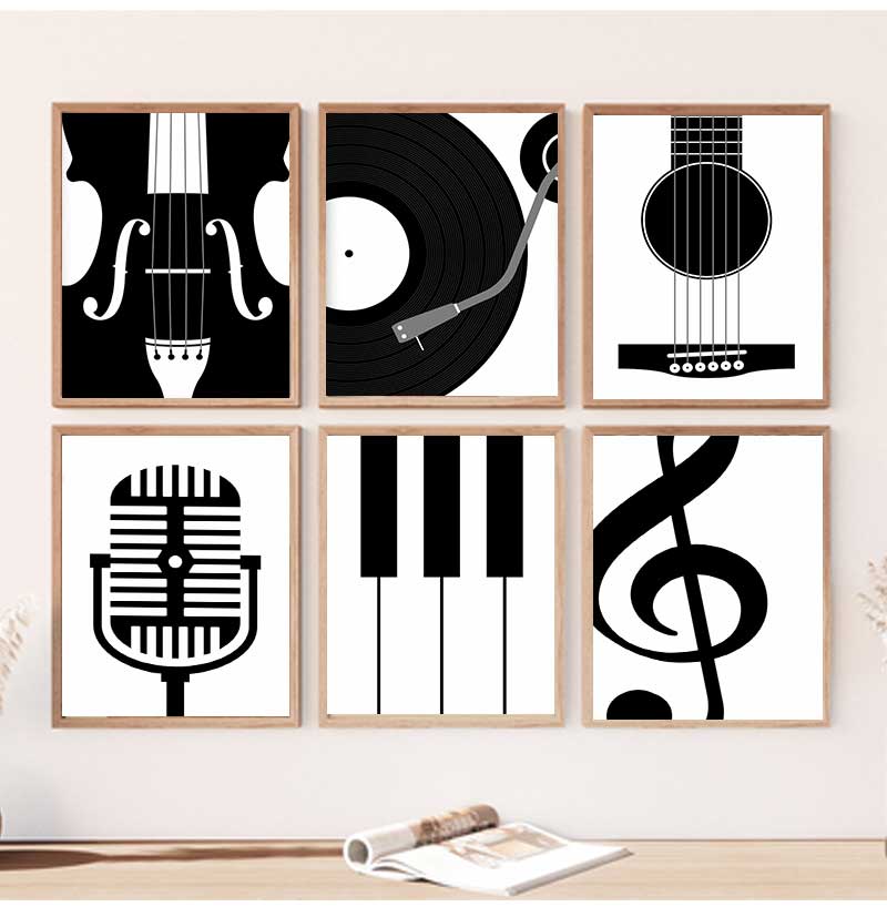 Minimalist Instrument Posters  - огляд і ціна Picture Of Musical Instrument