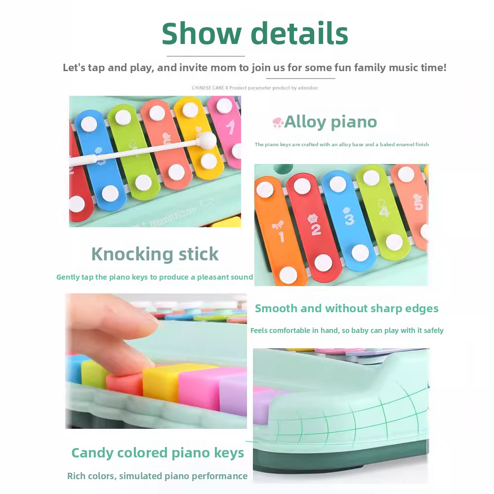 8-Note Xylophone Piano 2-in-1  - огляд і ціна Musical Instrument Harmonium
