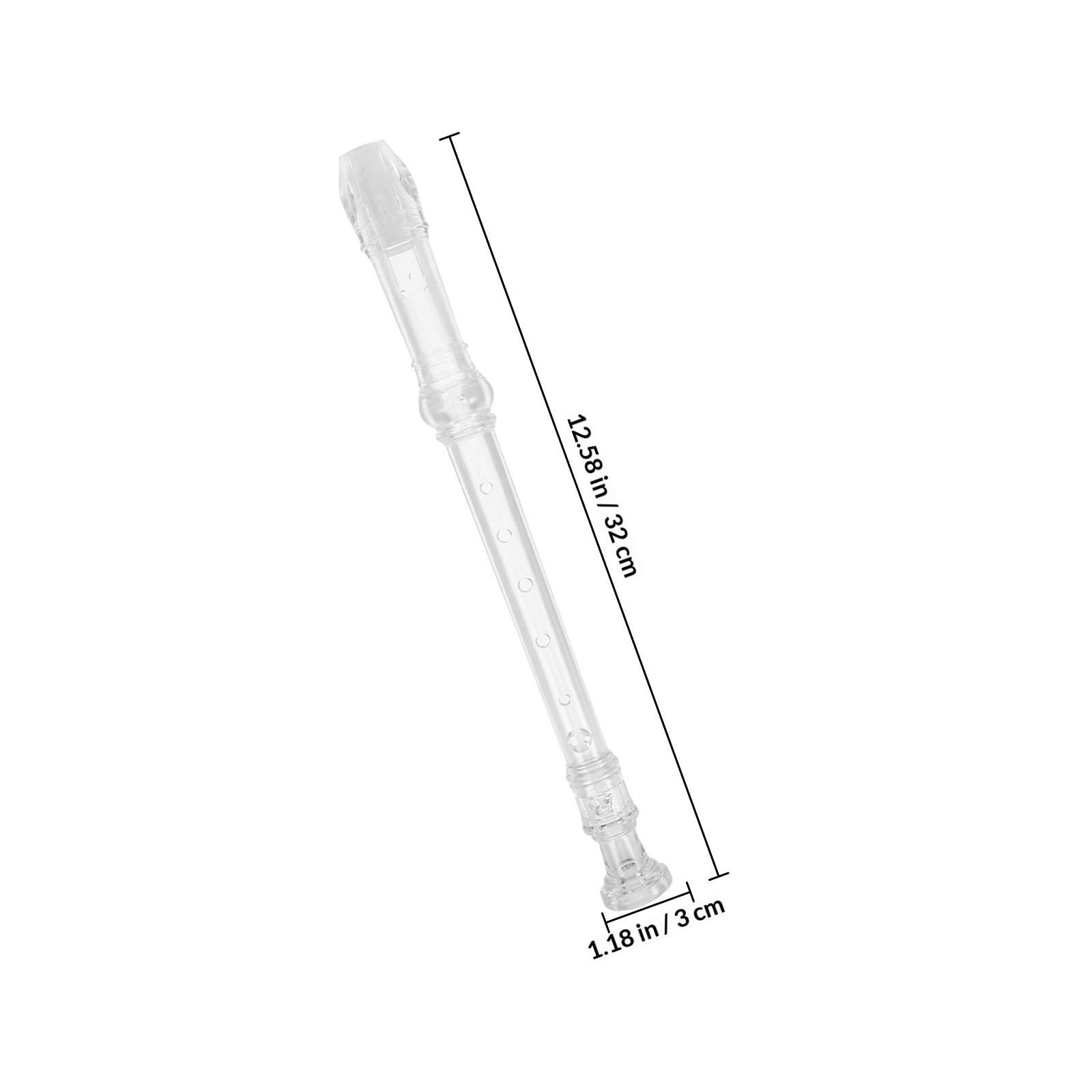 1Set 8-Hole Transparent Sopran - огляд і ціна Soprano Recorder Plastic