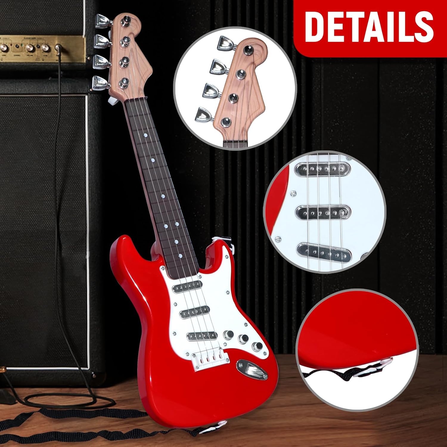 Kids Electric Guitar Toy - 4-S - огляд і ціна Musical Instrument Harmonium