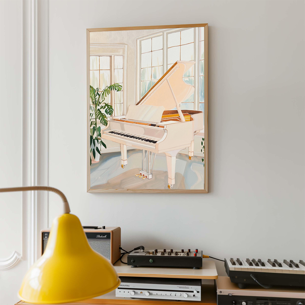 Retro Musical Art Poster Recor - огляд і ціна Picture Of Musical Instrument